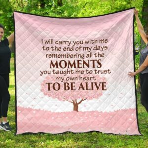 I Will Carry You With Me Quilt  Quilt